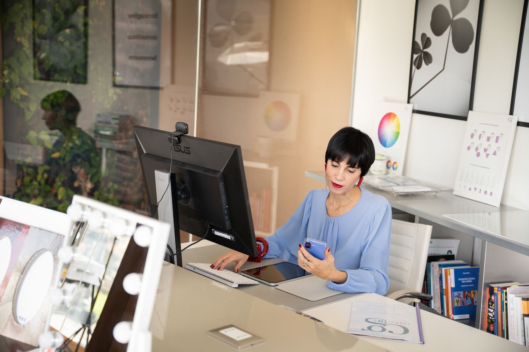 Caroline Georganidis al lavoro